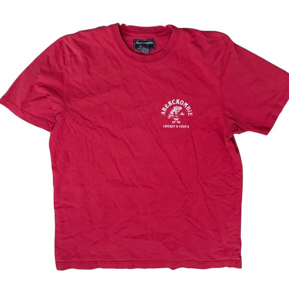 Vintage Abercrombie & Fitch Crazy A's Chicken & Fixin's Short Sleeve Tee Xlarge - Picture 1 of 3